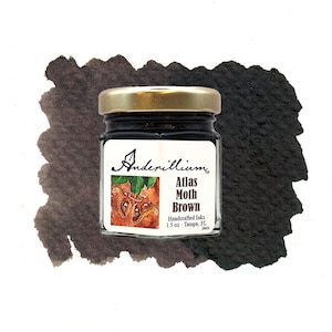Anderillium Atlas Moth Brown Fountain Pen Ink