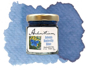 Anderillium Adonis Butterfly Blue Fountain Pen Ink