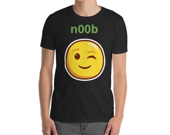 Noob Shirt Etsy - noob wink t shirt