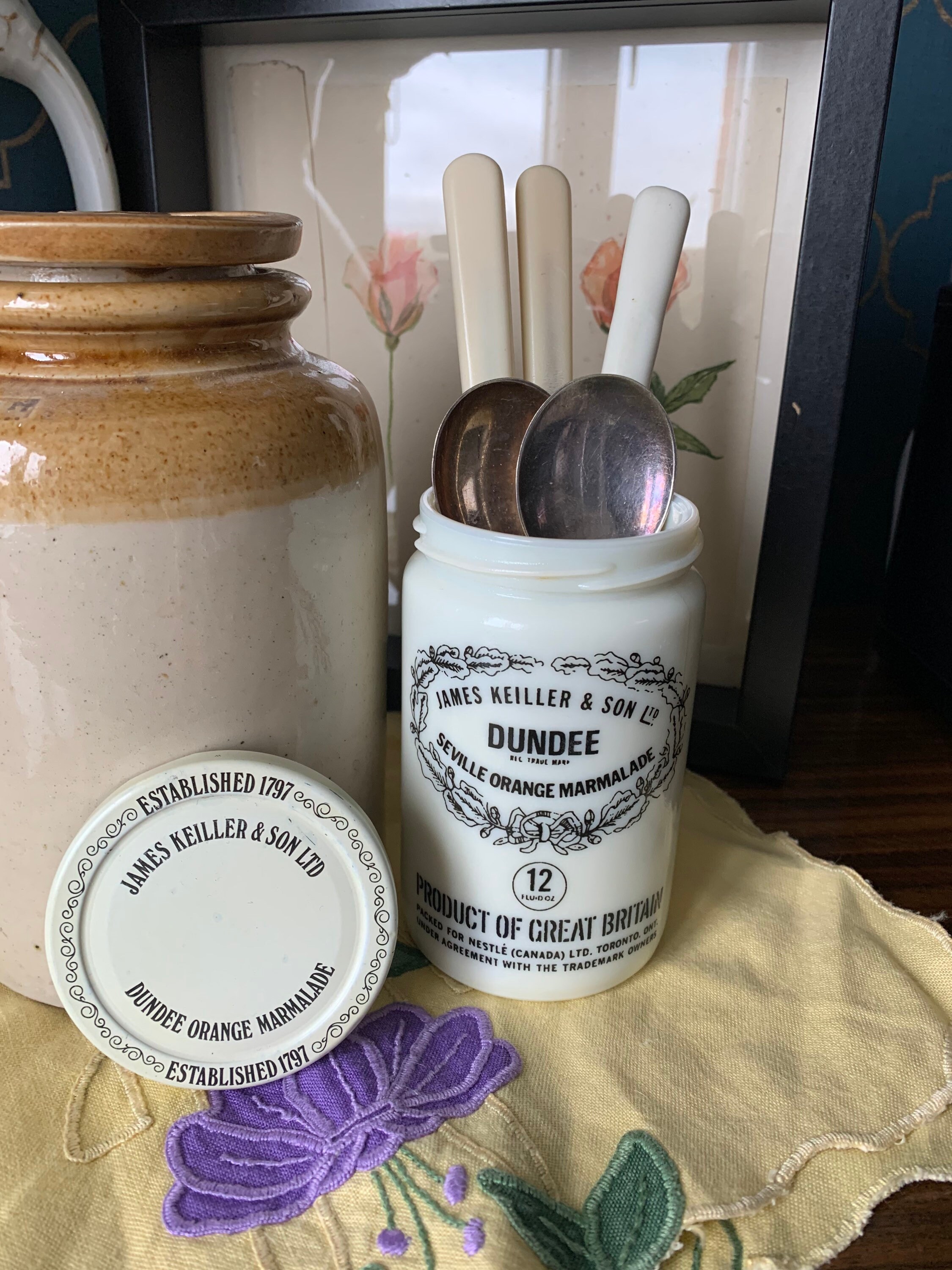 専用　JamesKeiller & Son DundeeMarmaladeJar Vintage James Keiller & Son 12oz Marmalade Jar - Etsy UK