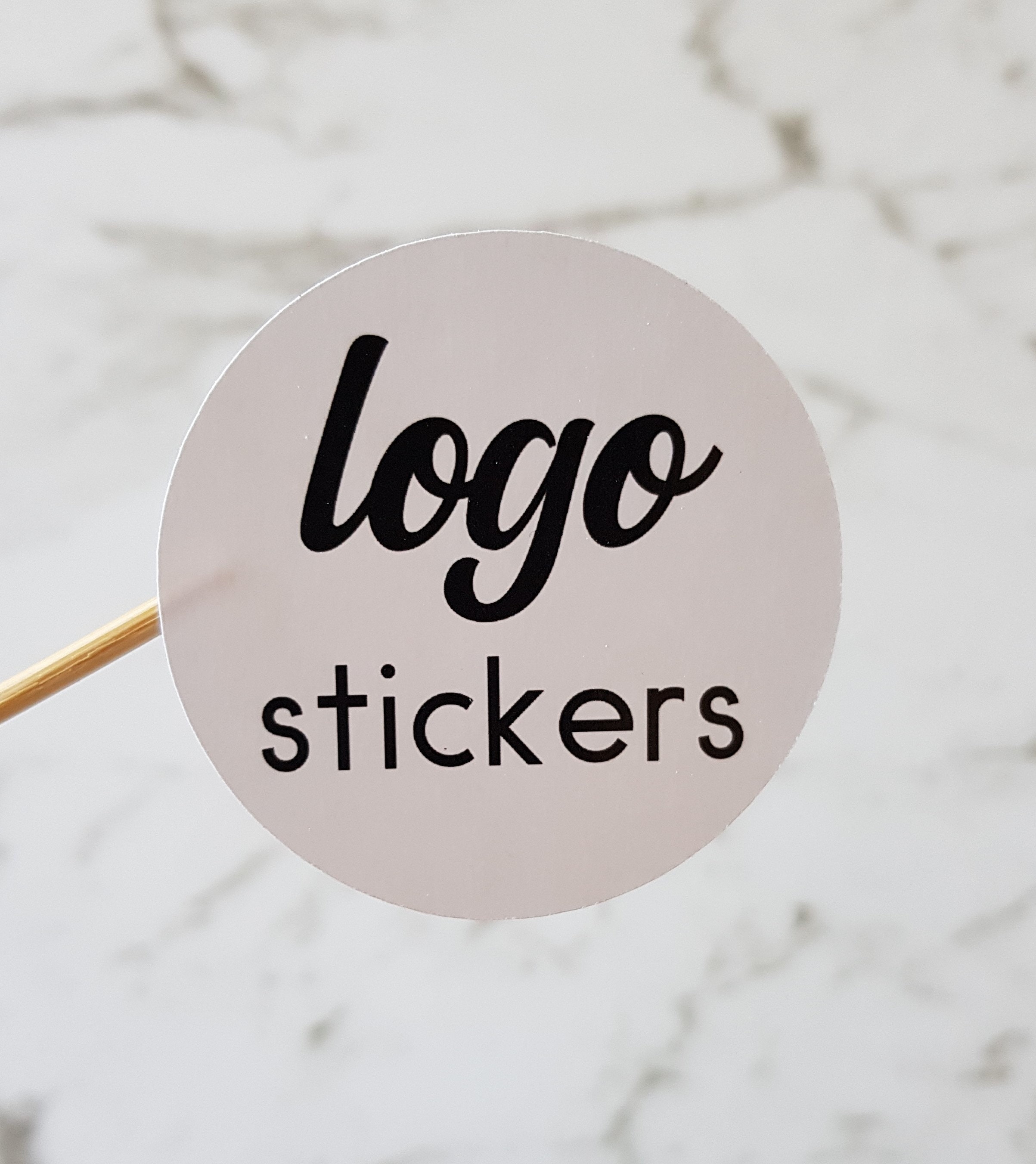 Round Logo Stickers Various Sizes Sticker Labels Product Etsy