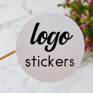 Stickers logos personnalisés, Différentes tailles, Stickers ronds, Étiquettes autocollantes, Emballage de produit, Stickers logo d'entreprise, Stickers personnalisés