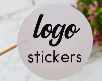 Custom Logo Stickers, Various Sizes, Round Stickers Sticker Labels, Product Packaging, Business Logo Stickers, Custom Stickers