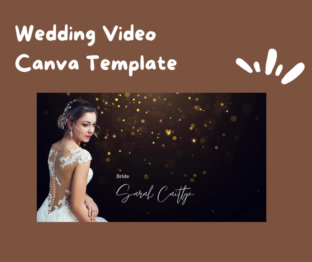 Customizable Wedding Video Template for Canva Etsy Customizable Wedding Video Template for Canva Etsy