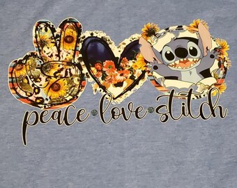 Vrede liefde steek tshirt