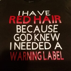Warning label tshirt