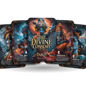 Tarot du divin époux - 22 arcanes majeurs - Un voyage spirituel unique - Célébrer l'union sacrée et le partenariat des époux divins.