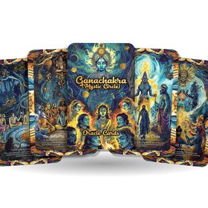 Ganachakra (Cerchio Mistico) Carte Oracolo - 22 Carte Oracolo - Sbloccare le energie mistiche e spirituali del cerchio sacro
