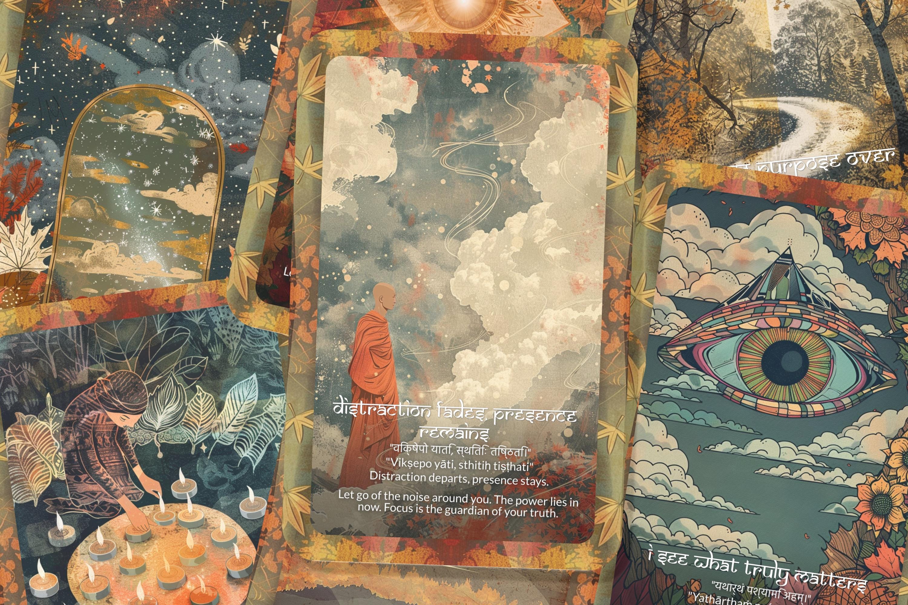 フォーカスマントラ - クラリティオラクルデッキ - 22枚のオラクル