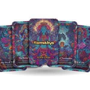 Kamakhya-orakelkaarten – 22 godinnenenergiekaartenkaarten voor vrouwelijke kracht en heilige rituelen