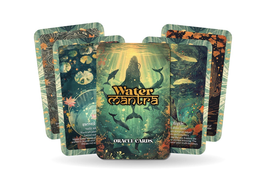 Water Mantra – an Emotional Healing Oracle Deck – 22 Oracle Cards ...