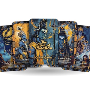 Cartas del Oráculo del Señor de la Creación - 22 cartas del Oráculo - Honrando la fuerza creativa divina que da forma al universo