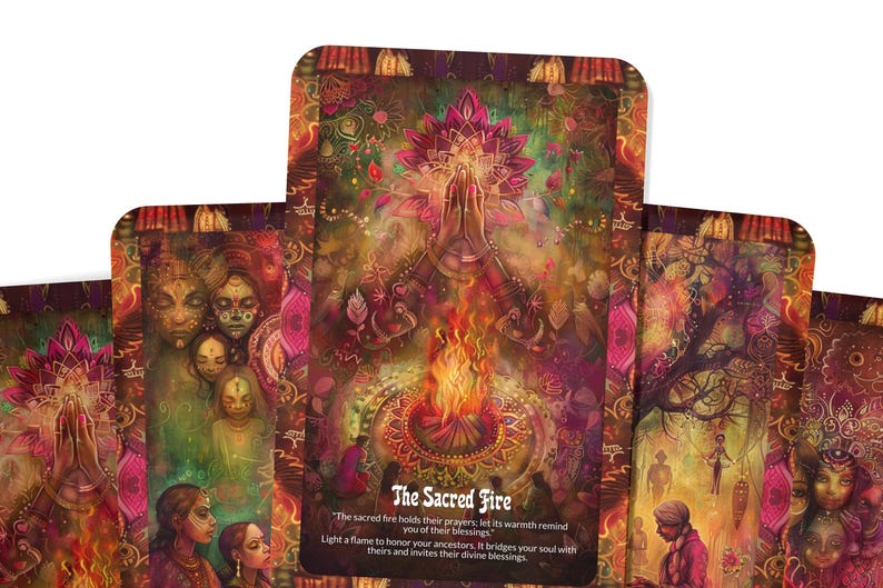 Ancestor's Blessing Oracle Cards – 22 Cards Deck for Ancestral Wisdom ...