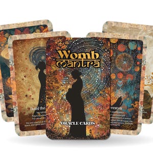 Womb Mantra – A Creative Portal Oracle Deck – 22 Oracle Cards – The Sacred Origin of All Life