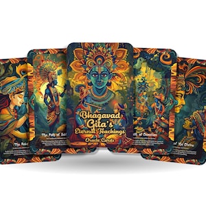 Cartas del Oráculo de las enseñanzas eternas del Bhagavad Gita: 22 cartas del Oráculo que revelan la sabiduría eterna del Bhagavad Gita