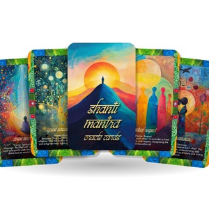 Oráculo Shanti Mantra: Un viaje espiritual único. Una antigua invocación que promueve la paz, la protección y la armonía comunitaria.