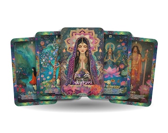 The Tarot of Lakshmi - 22 Major Arcana - A unique spiritual journey - The Hindu goddess known for fortune and spiritual wisdom.
