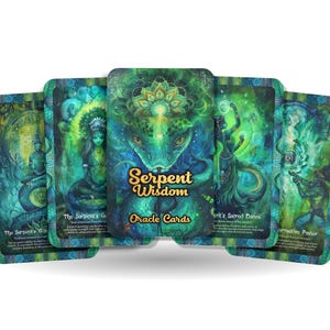 Cartas do Oráculo da Sabedoria da Serpente - 22 Cartas do Oráculo - Recorrendo à sabedoria ancestral da serpente para transformação e cura.