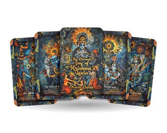 The Eternal Joy of Krishna’s Leela Oracle Cards - 22 Oracle Cards - Embracing the playful and joyous nature of Krishna’s divine Leela