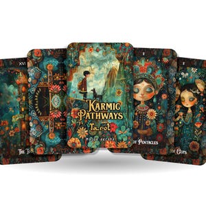 Karmic Pathways Tarot - 78 kaarten - Navigeren door de cycli van karma en de ware richting van je ziel ontdekken