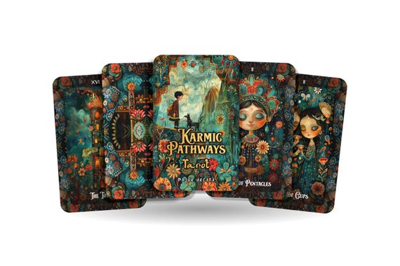Karmic Pathways Tarot - 78 Cards - Navigating the Cycles of Karma