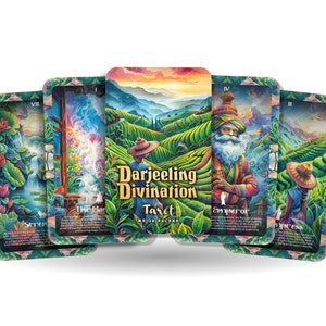 De Darjeeling Waarzeggerij Tarot - 22 Grote Arcana - Een unieke spirituele reis - Wijsheid en inzicht brouwen uit de serene heuvels van Darjeel