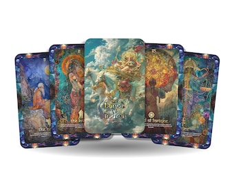 The Tarot of Indra - Major Arcana - A unique spiritual journey - The Hindu king of gods, The protector of the heavens and mankind.