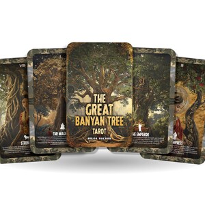 El Tarot del Gran Árbol de Baniano - 22 Arcanos Mayores - Un viaje espiritual único - Enraizado profundamente en la vasta sabiduría del Gran Árbol de Baniano.