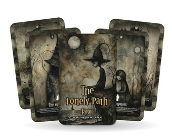 The Lonely Path Tarot - 22 Major Arcana - A unique spiritual journey - Walking the solitary road to self-discovery and enlightenment.