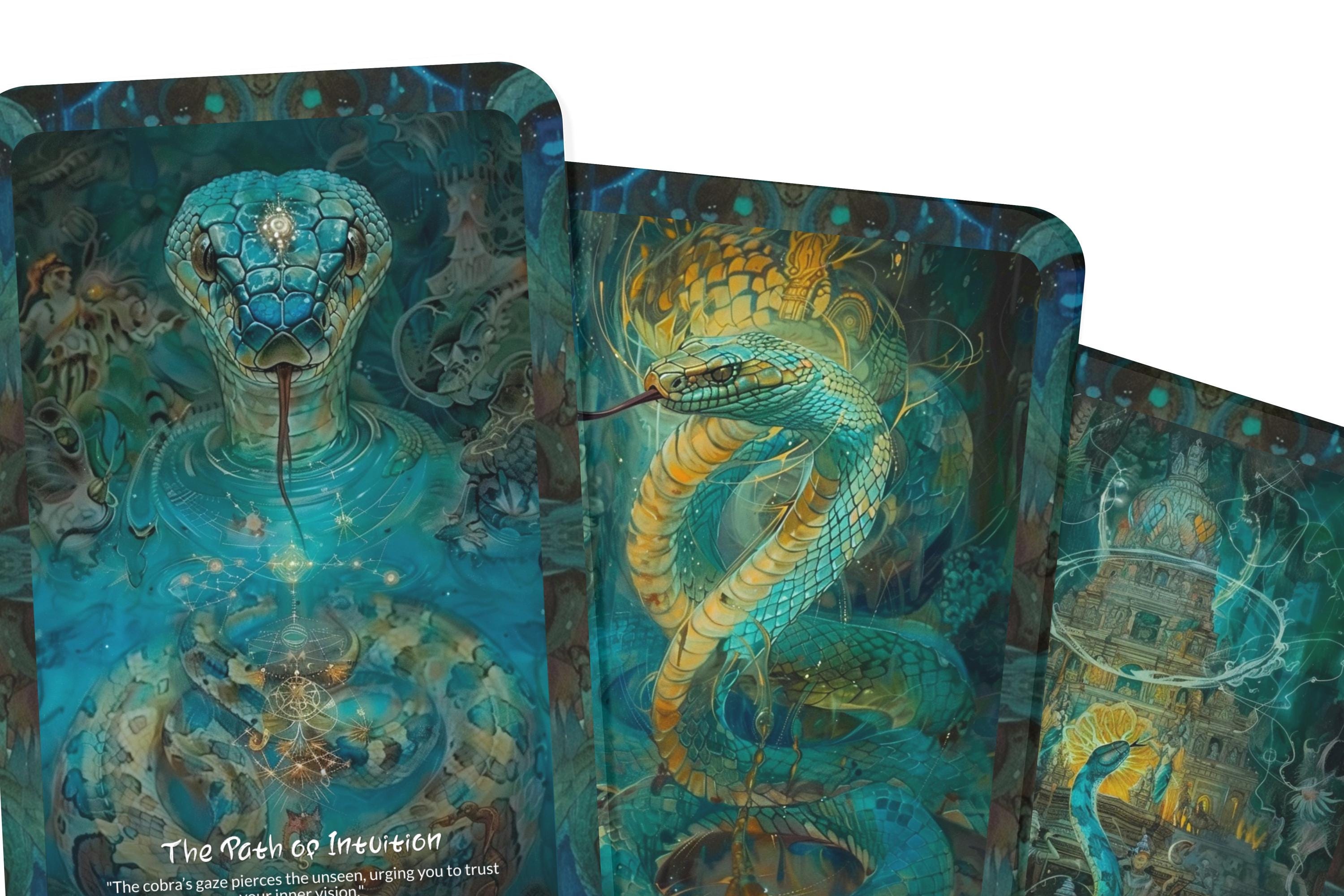 Cobra Rack Oracle The Cobra's Wisdom – A Serpent Shakti Oracle Deck – 22 Oracle Cards ...