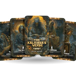 Le tarot en vers de Kalidasas - 22 arcanes majeurs - Un voyage spirituel unique - Réflexion sur l'éclat poétique des vers de Kalidasa.