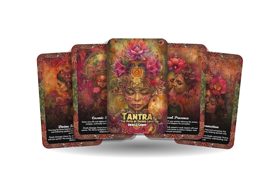 Tantra - The Path of Sacred Love - Oracle Cards - A unique spiritual journey - Delving into ancient practices, unlocking profound wisdom and