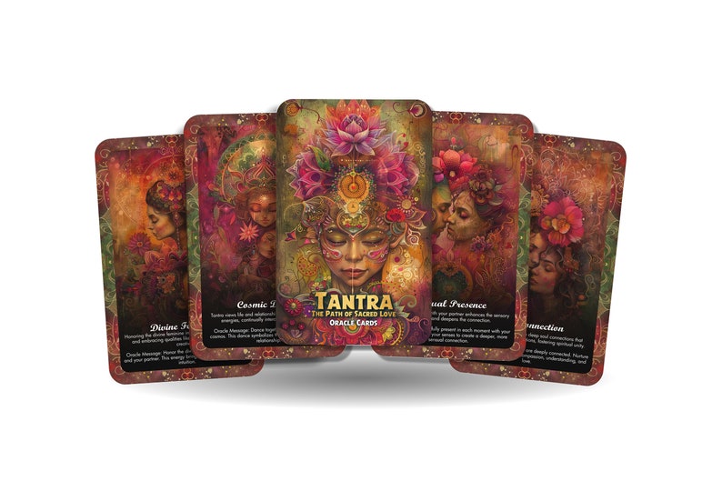 Tantra - The Path of Sacred Love - Oracle Cards - A unique spiritual journey - Delving into ancient practices, unlocking profound wisdom and image 1