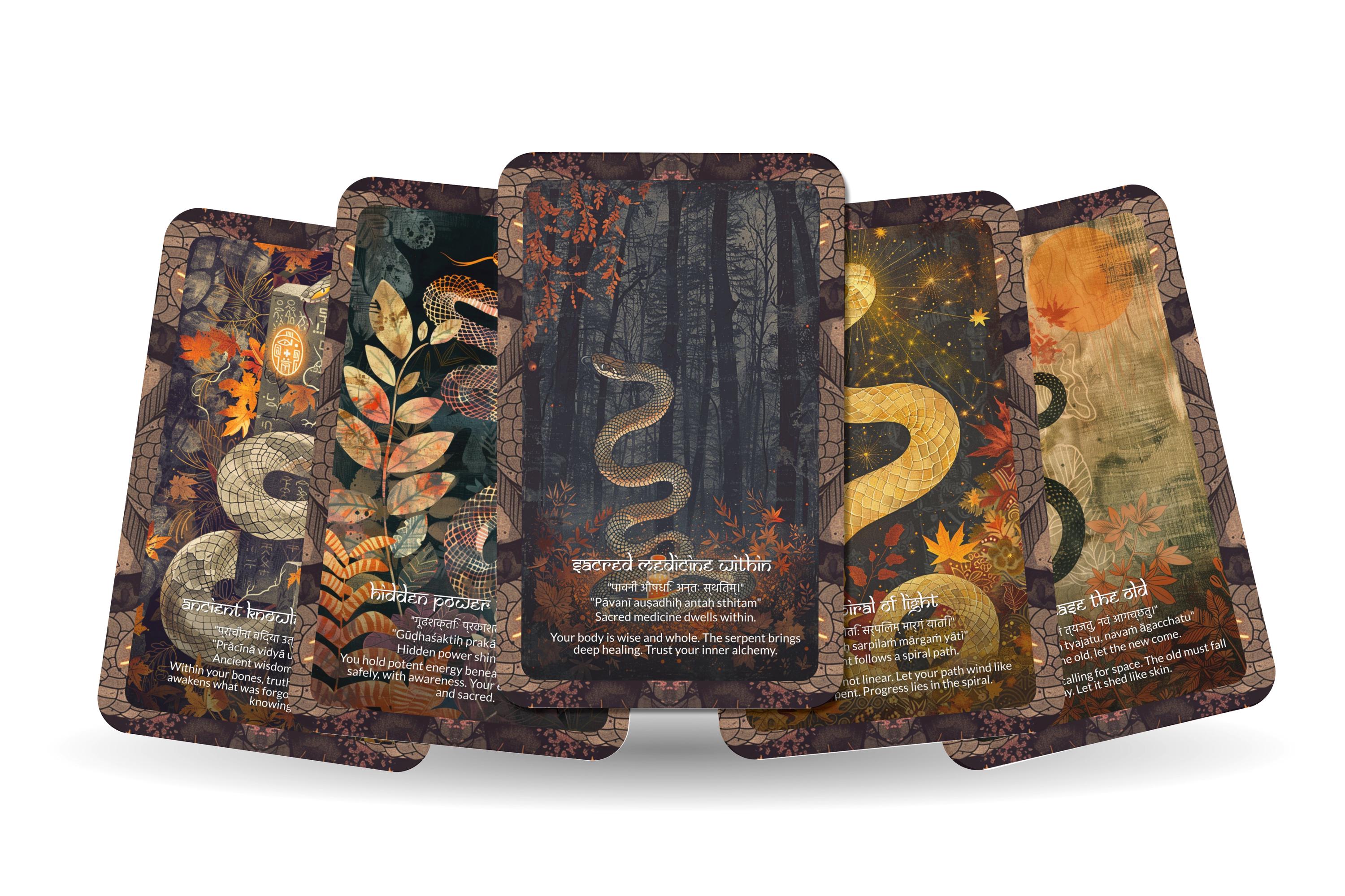 Snake Serpent Mantra – A Kundalini Awakening Oracle Deck – 22 Oracle ...