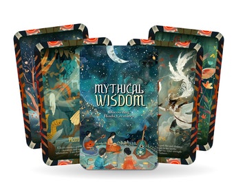 Mythical Wisdom - Discovering Hindu Creatures - Affirmation Cards - Oracle Cards - Hindu Mythology Creatures - Divination tools