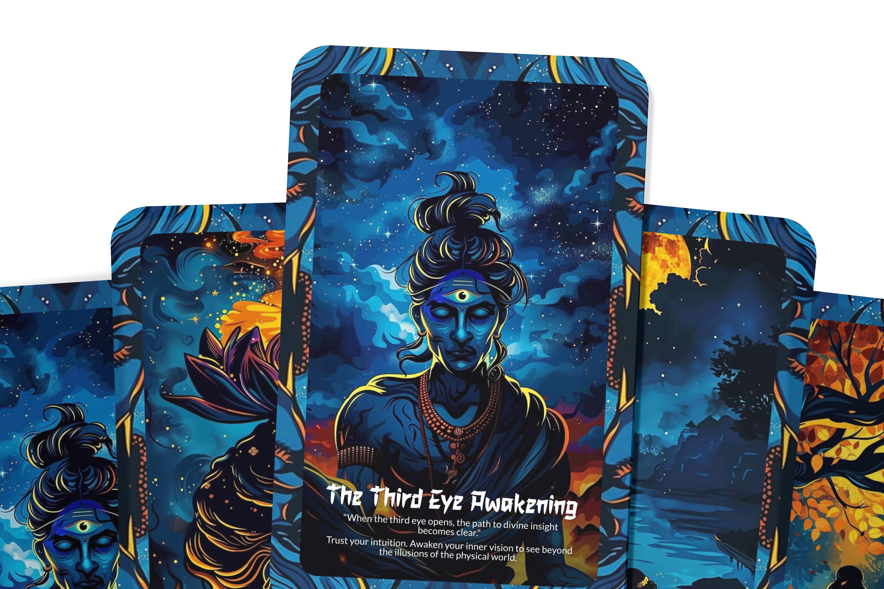 Divinity Oracle Crown of Divinity Oracle Cards – 22 Cards Enlightenment Deck for Divine ...