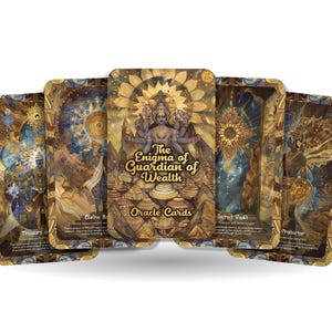 El enigma del guardián de la riqueza - Cartas del Oráculo - 22 Cartas del Oráculo - Descubriendo los misterios y bendiciones del divino guardián de la riqueza