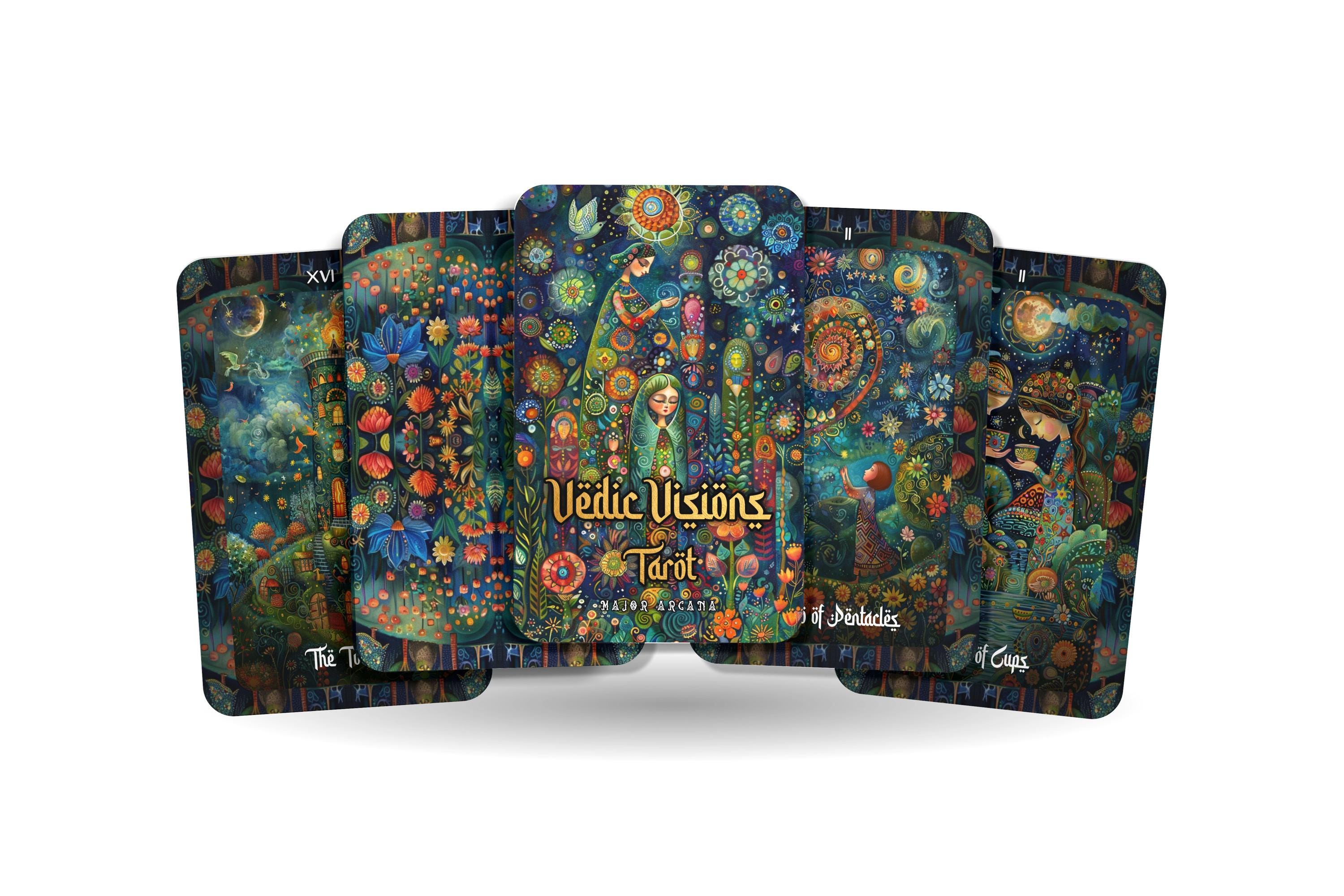 Vedic Visions Tarot - 78 Cards - Channeling Ancient Vedic Wisdom