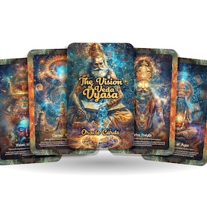 Las cartas del oráculo La visión de Veda Vyasa - 22 cartas del oráculo - Guiando a los buscadores a través de las visiones divinas del gran sabio Veda Vyasa