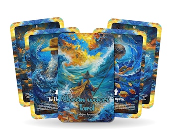 Ocean Waves Tarot - Major Arcana - A unique spiritual journey - Embracing the ebb and flow of life through the wisdom of the sea.