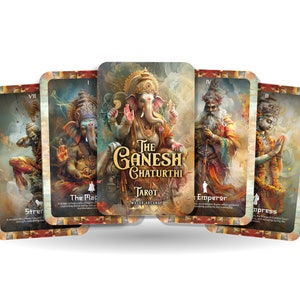 I Tarocchi Ganesh Chaturthi - 22 Arcani Maggiori - Un viaggio spirituale unico - In onore della festa di Lord Ganesha per la saggezza e la rimozione degli ostacoli.