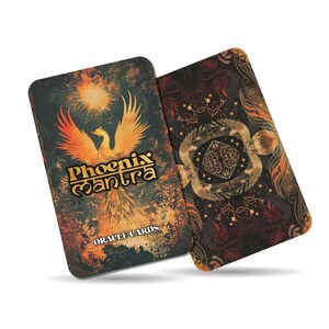 Phoenix Mantra – A Rebirth Oracle Deck – 22 Oracle Cards – Rise from Ash and Begin Again