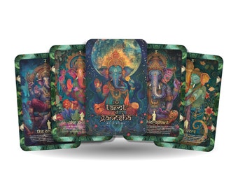 I Tarocchi di Ganesha - Arcani Maggiori - Un viaggio spirituale unico - La divinità indù nota per rimuovere gli ostacoli e portare saggezza.