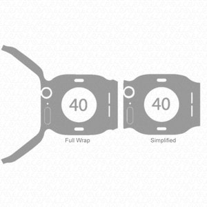 Apple Watch 40mm Series 6 Skin Cutting Template 2020