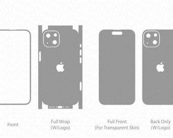 iPhone 15 Skin Vector CutFile Template 2023