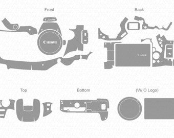 Canon EOS 200D Skin Vector Template