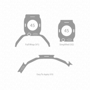 Apple Watch 45mm Series 7 Skin Template Vector 2021