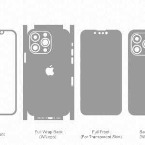 iPhone 13 Pro Skin Template Vector 2021