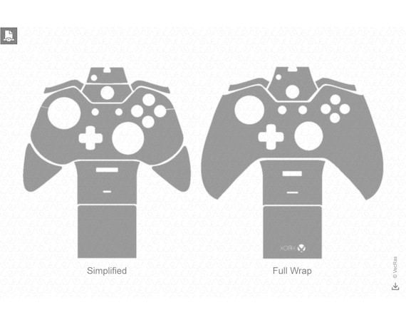 xbox one gaming controller 2014 vector cut file template