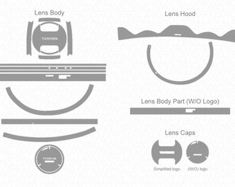 Tamron 17-28mm F/2.8 Di III RXD Lens 2019 Skin Vector Template